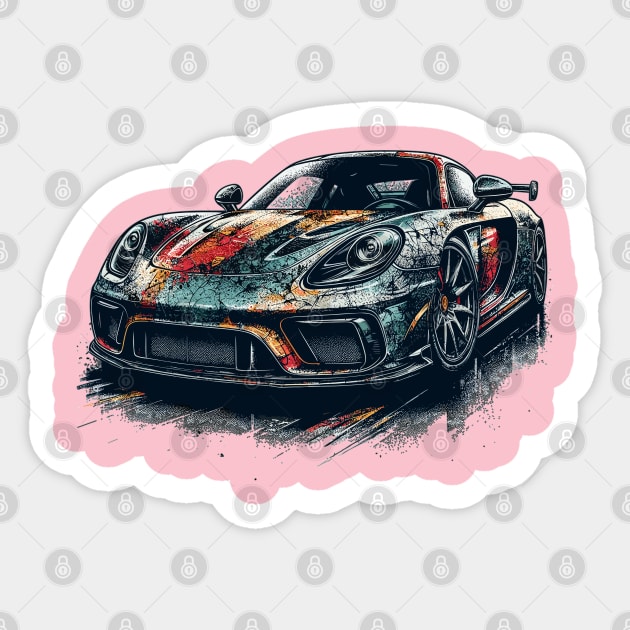 Porsche Carrera GT Sticker by Vehicles-Art